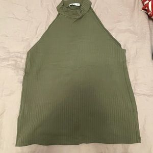 Olive mango halter top